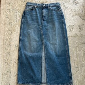 Madewell Blue Denim Skirt